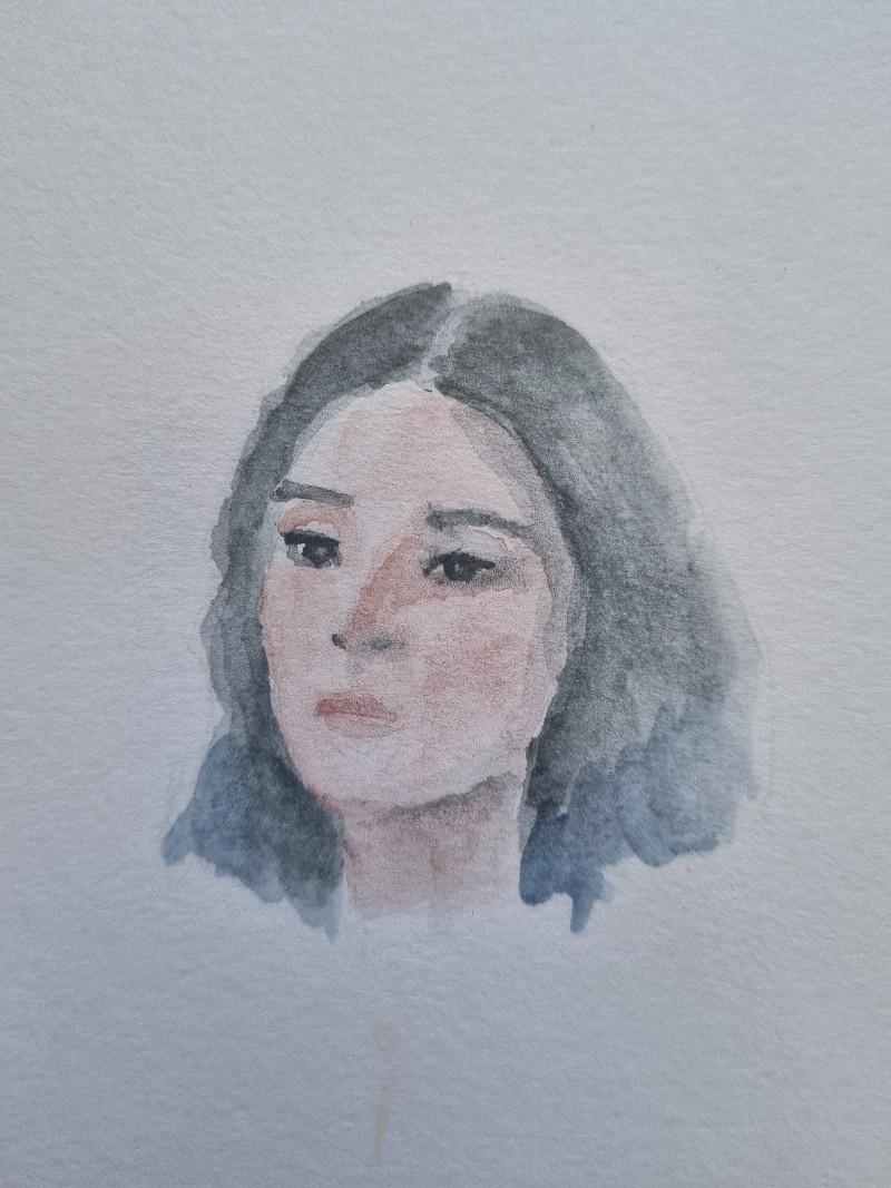 a portrait of a girl