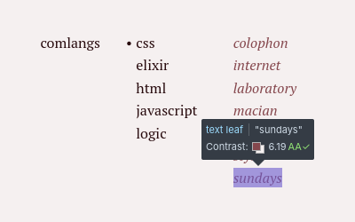 Firefox lets you check text colour contrast grading