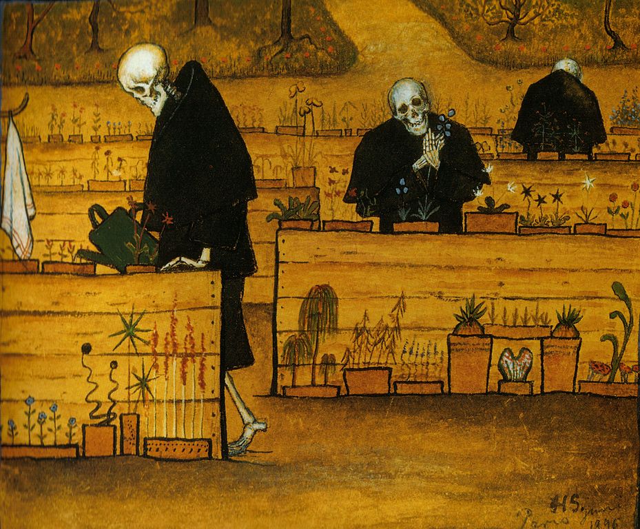 The Garden of Death by Hugo Simberg, oil on canvas, 1896.