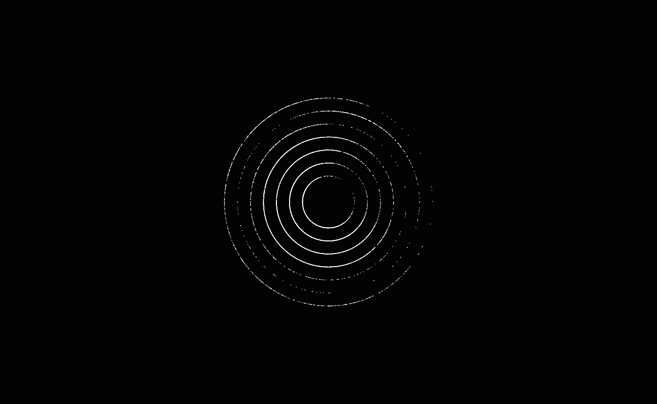 white concentric rings