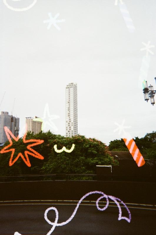 a tall, thin building