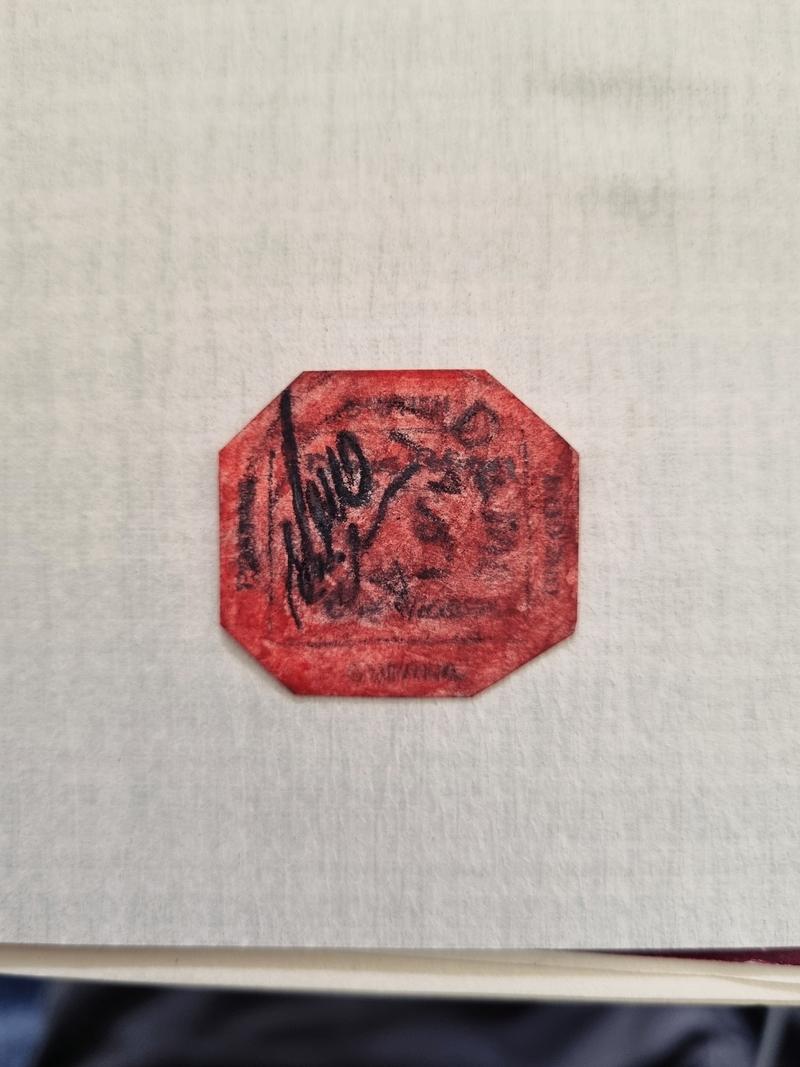 replica of the British Guiana 1c magenta stamp