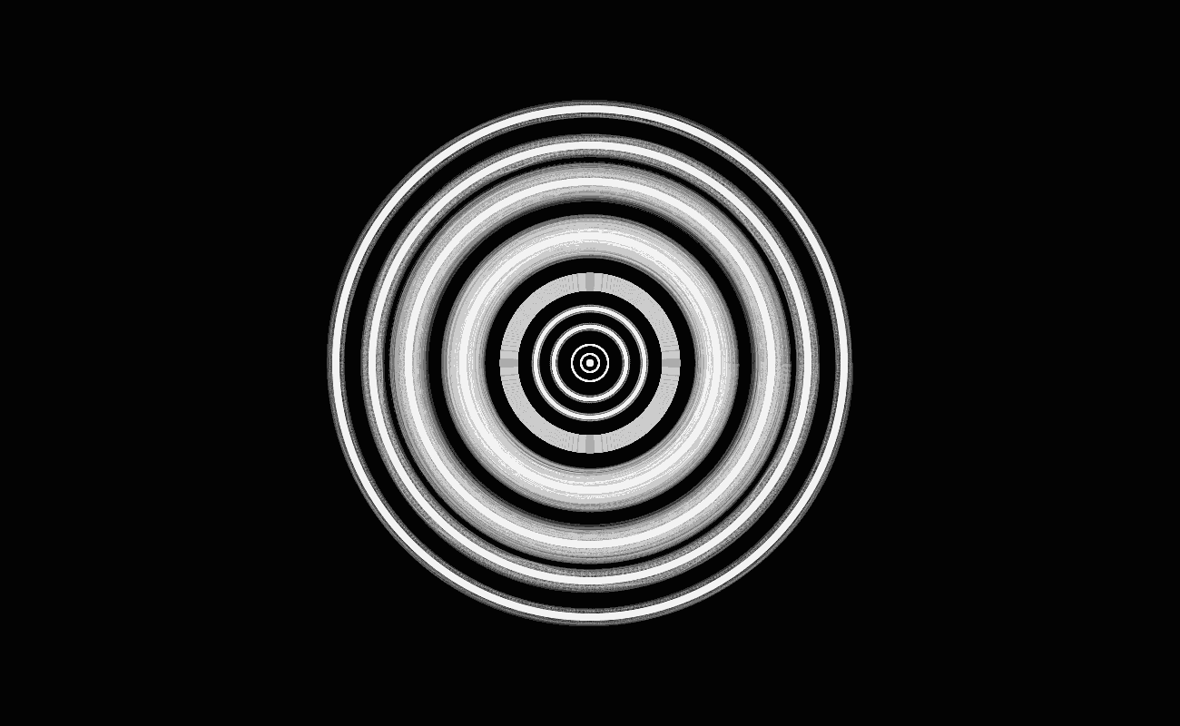 concentric circles of varying line widths