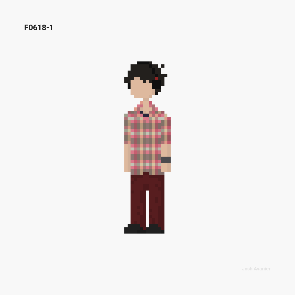 self-portrait pixel art