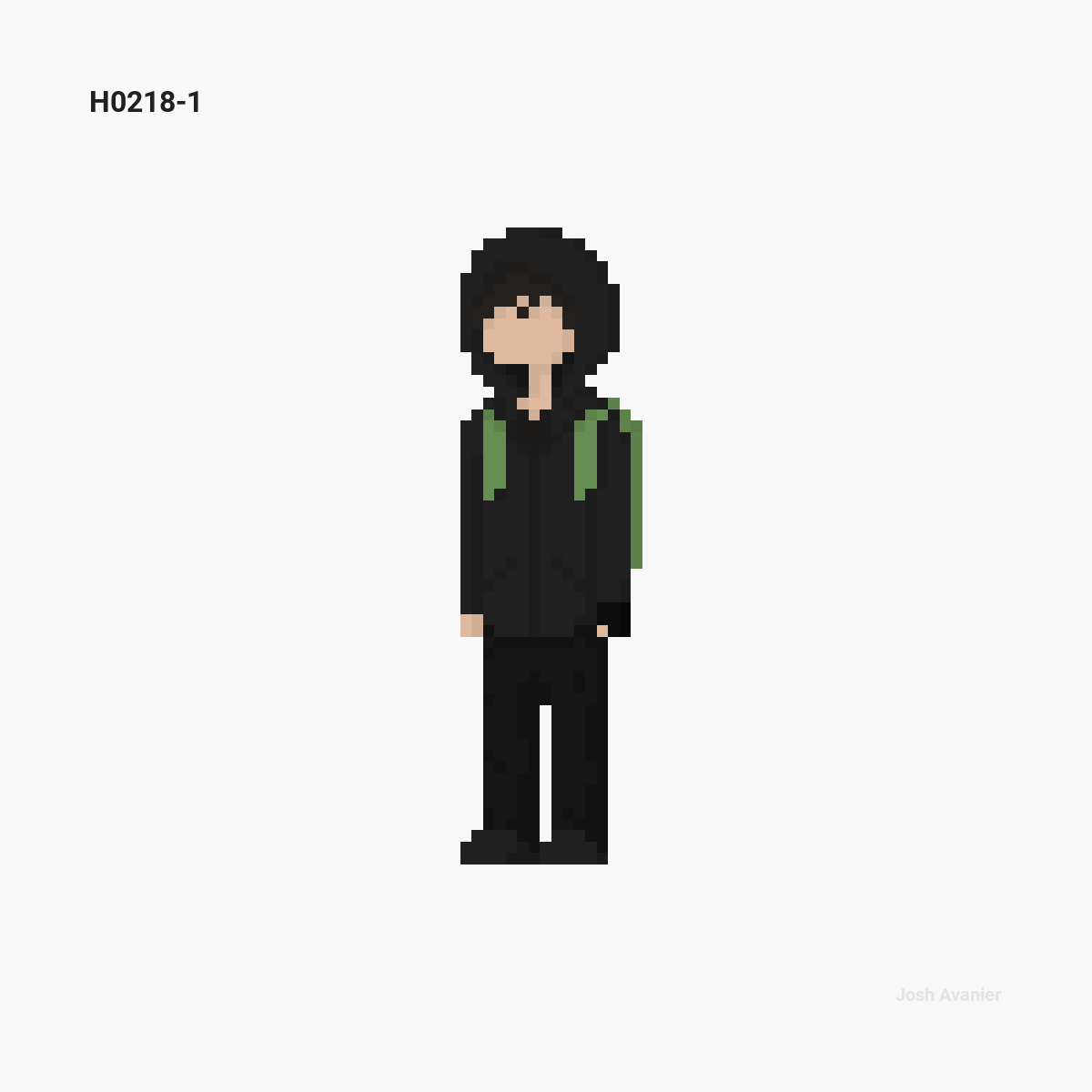 self-portrait pixel art