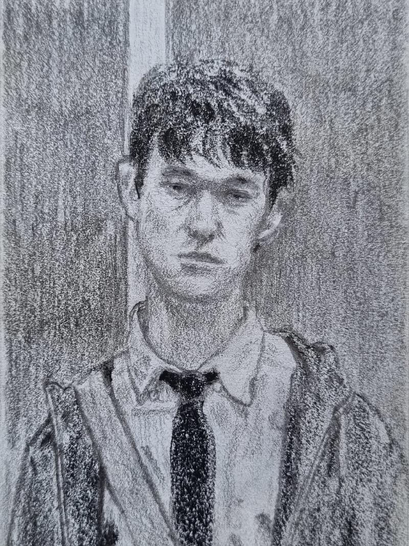 Tom (500 Days of Summer), graphite on paper